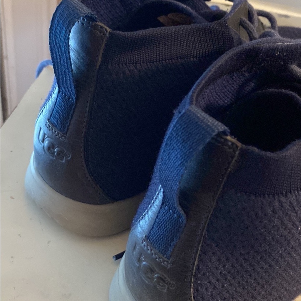 UGG Men's Freamon HyperWeave Knit Chukka Sneaker Boots Navy Size 12 - Picture 5 of 8